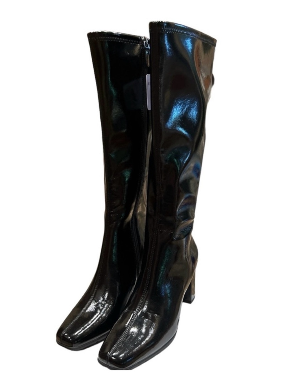 (NWT) Aerosoles Micah Boots Size 11 Black Patent Leather Knee-High Heel